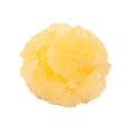 Mint Julips. A neatly piled swatch of thick, textured, butter-yellow lip scrub with visible sugar granules.